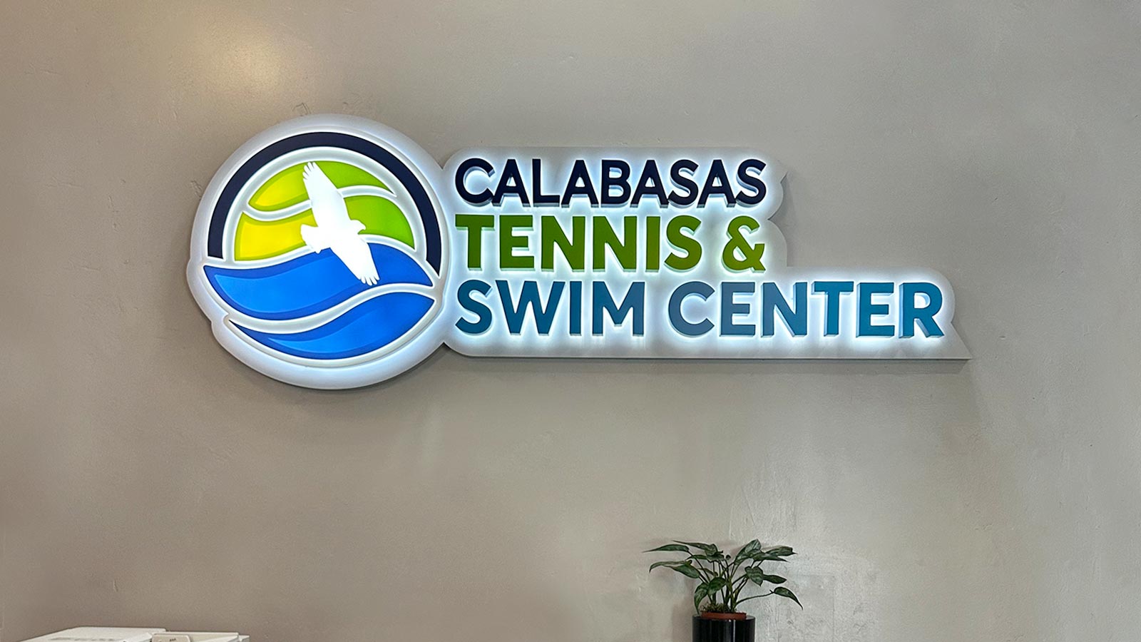 city of calabasas push through sign for interior branding