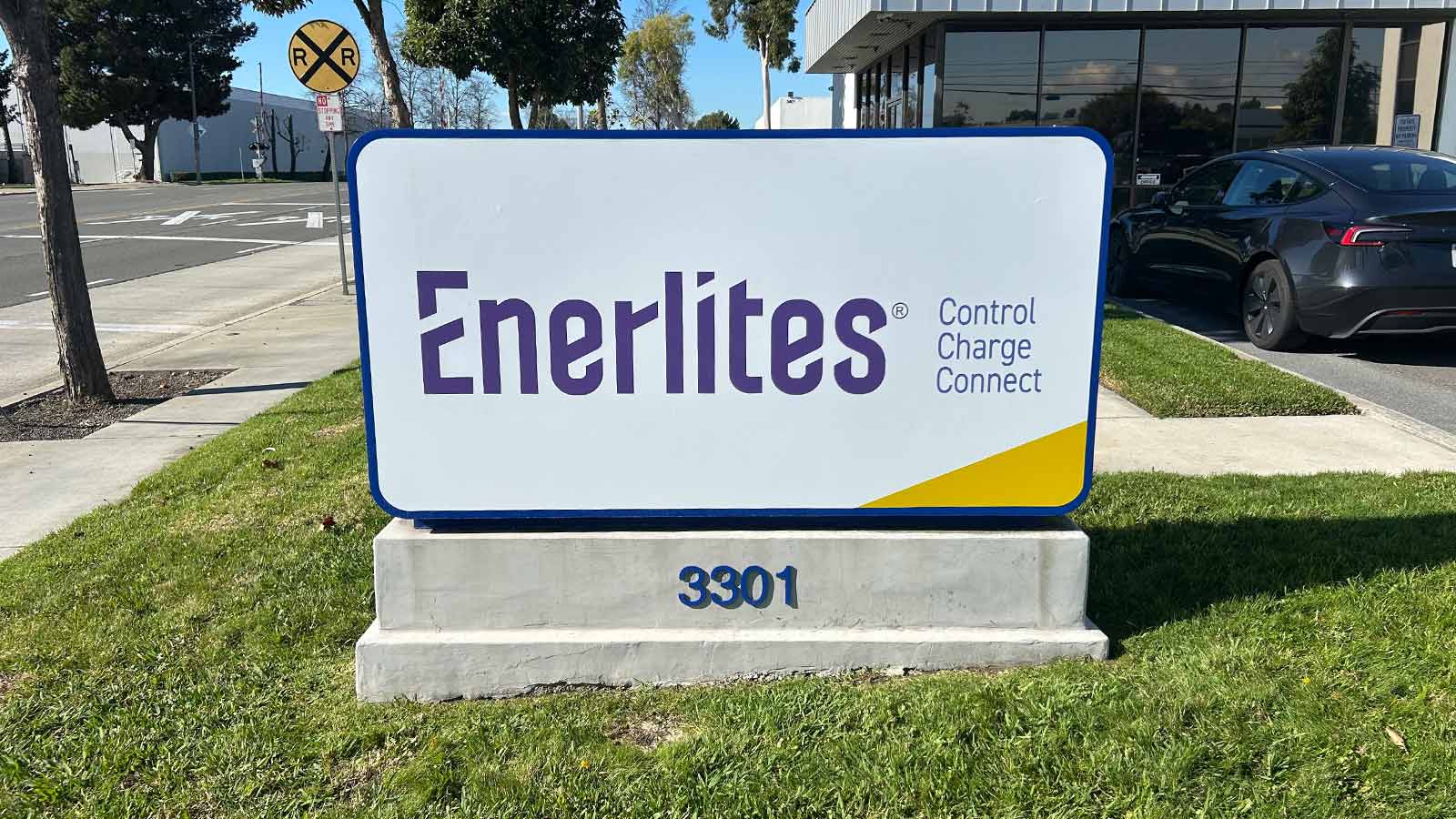 enerlites monument sign vinyl restored outdoors