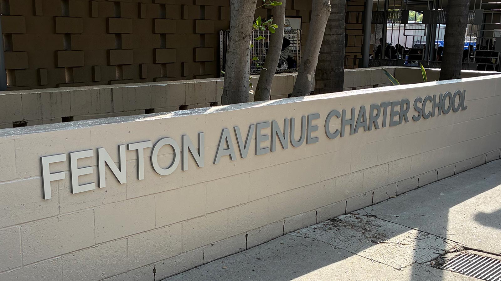 fenton avenue charter school aluminum letters at entrance