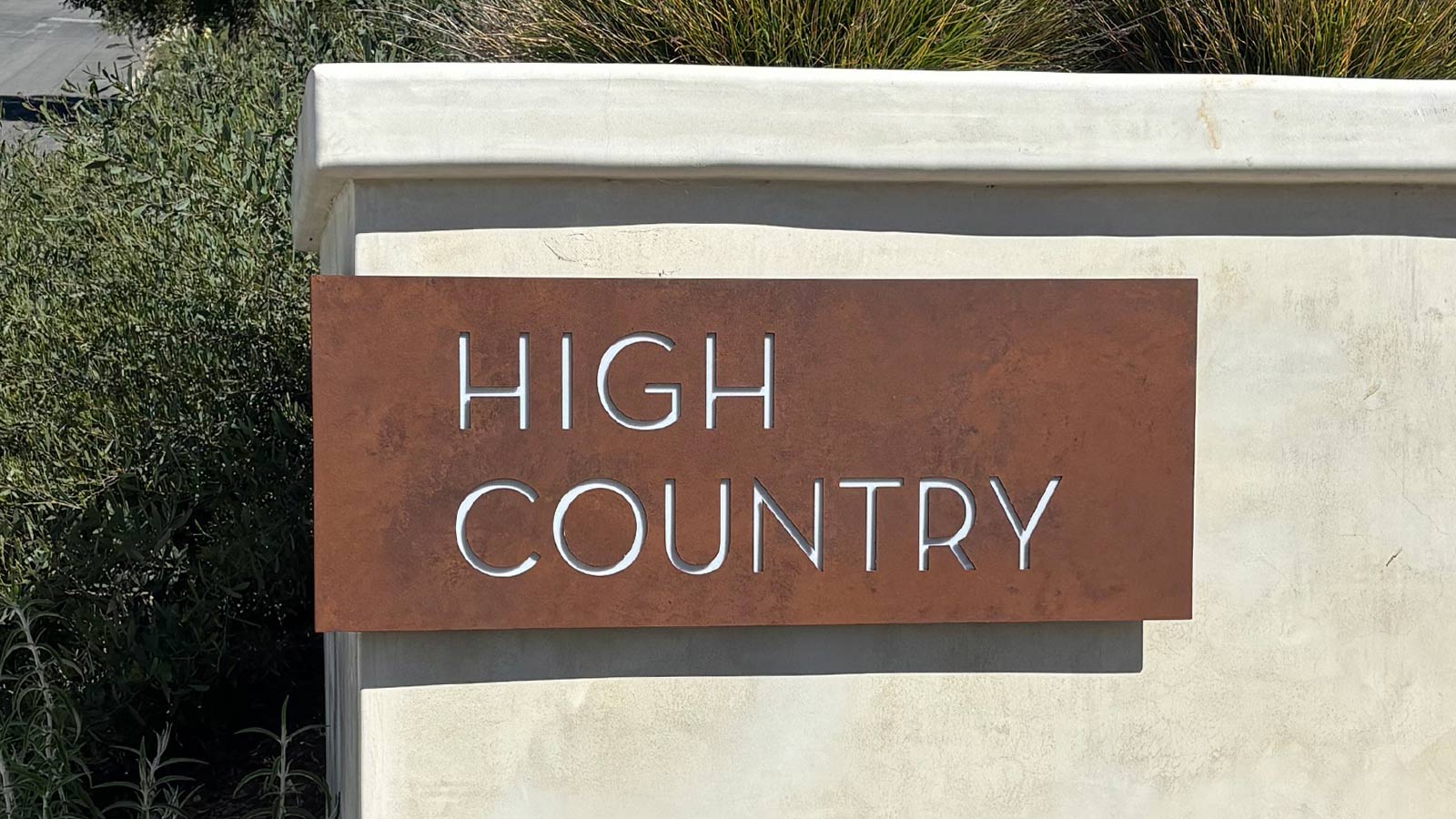hoa westlake village community sign acrylic upgrade outdoors