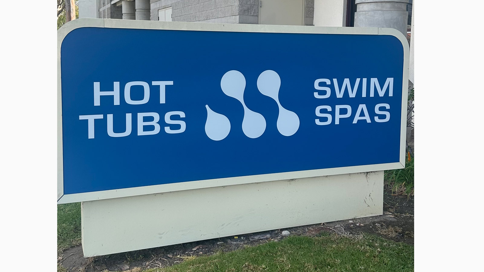 hot tub swim spa outlet monument sign face replacement
