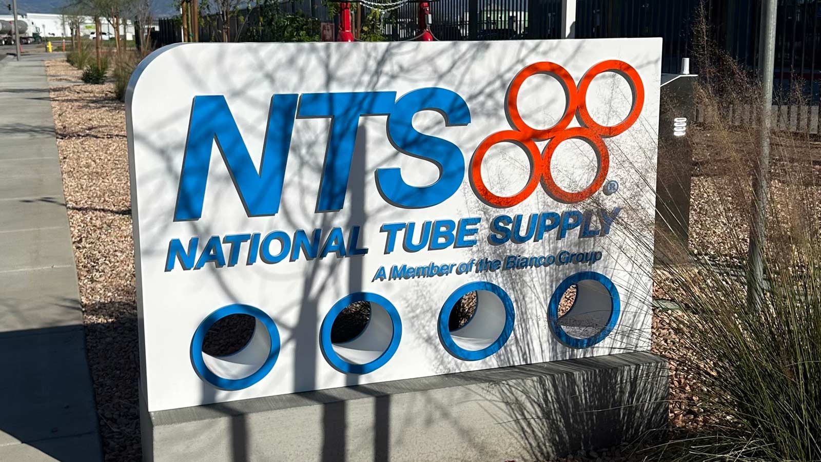 national tube supply monument sign installed outdoors