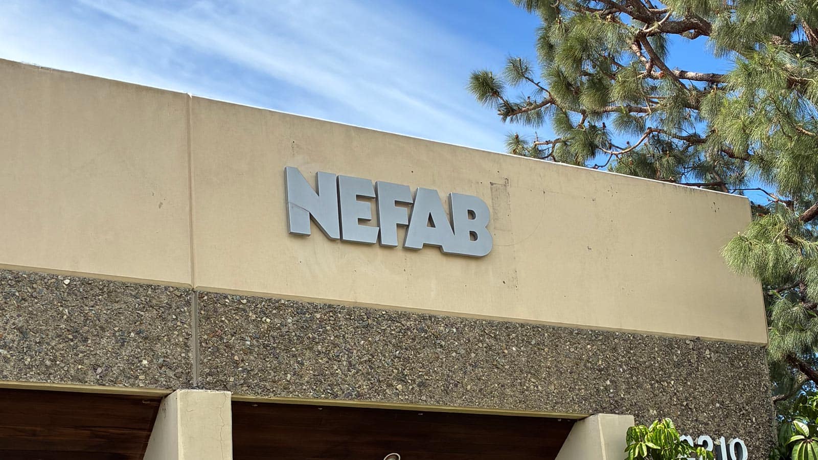 nefab dimensional letters relocated to new building
