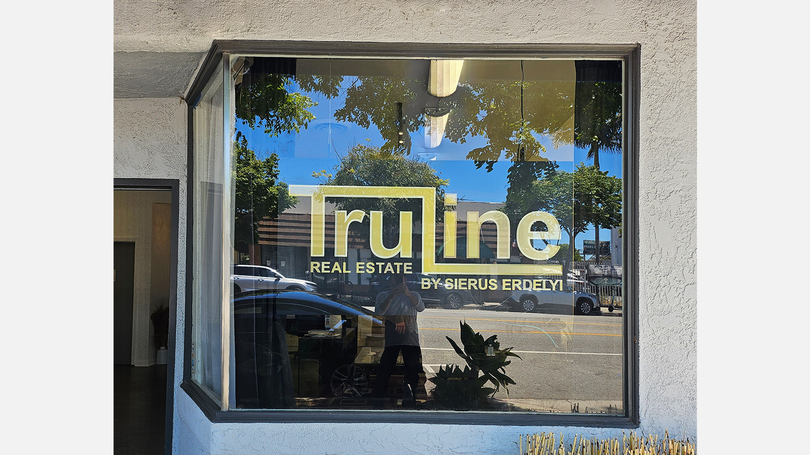 truline realty push through lightbox on ceiling wire